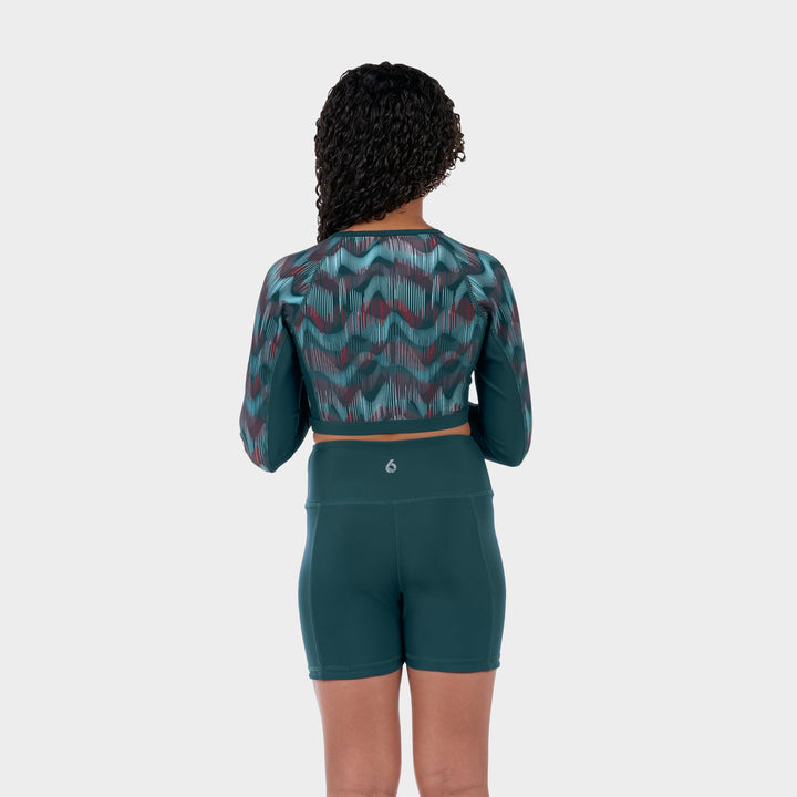 Cala Reversible Swim Shorts - Deep Teal - Back