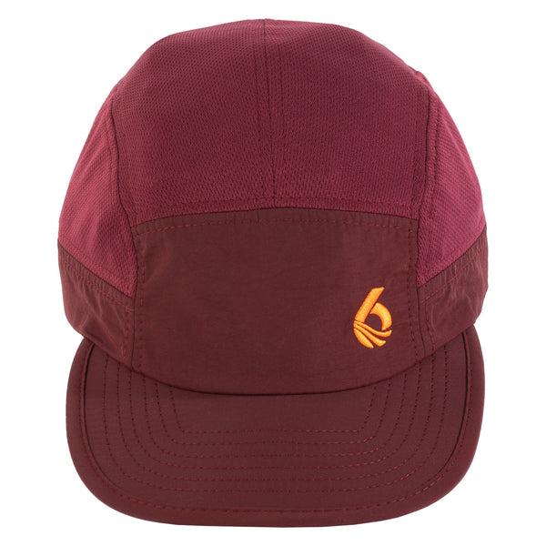 Poly Five Panel Hat - Blackberry - Front