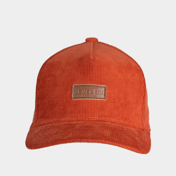 Cord Cap Hat — Rust