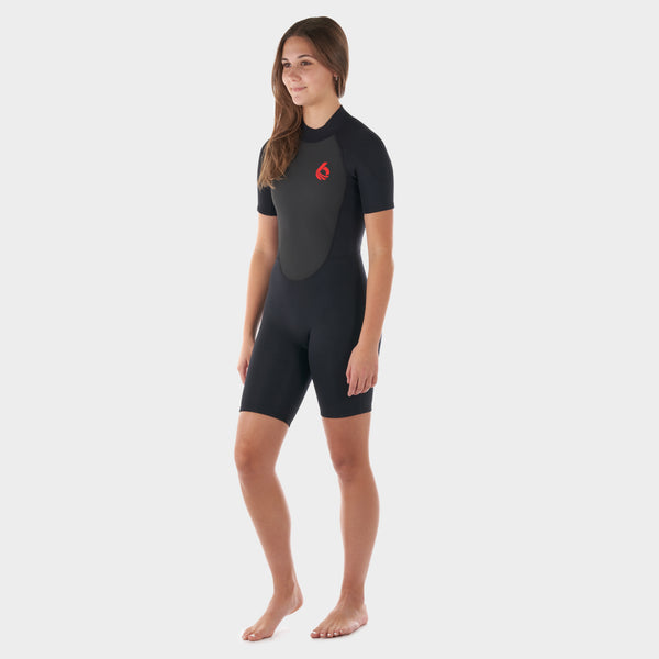 Youth Shorty Neoprene Wetsuit — Black