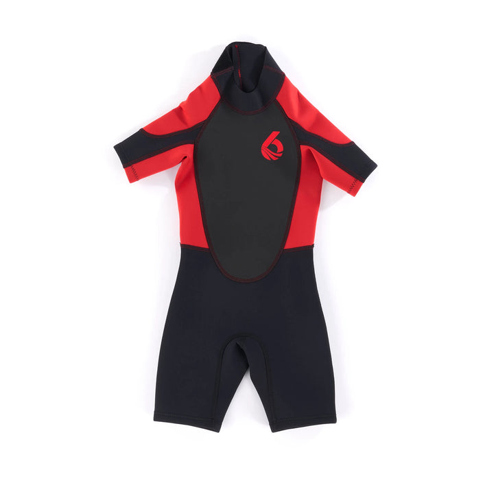 Child Shorty - Neoprene Wetsuit — Red/Black#colour_red-black