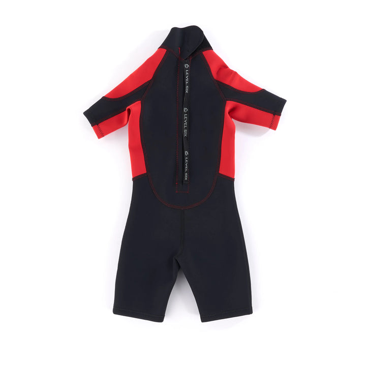 Child Shorty - Neoprene Wetsuit — Red/Black (2)#colour_red-black