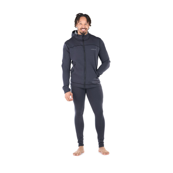 Jericho Neoprene Hoody — Black Heather