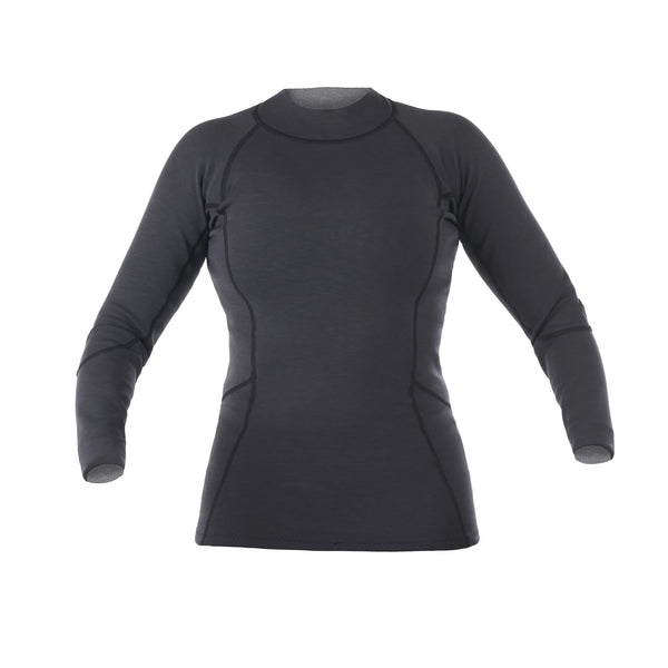 Sombrio Long Sleeve Neoprene Top — Black Heather