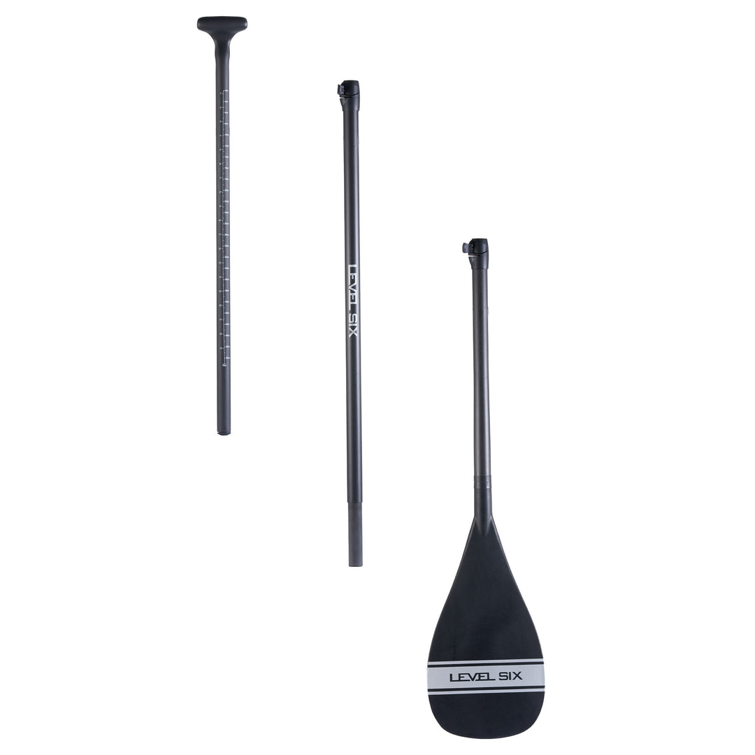 3-Piece Carbon Paddle With Fiberglass Teardrop Blade