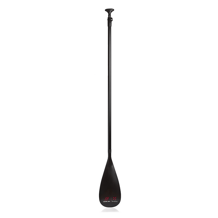 Fibreglass Paddle With Nylon Blade SUP Paddles BLACK Level Six