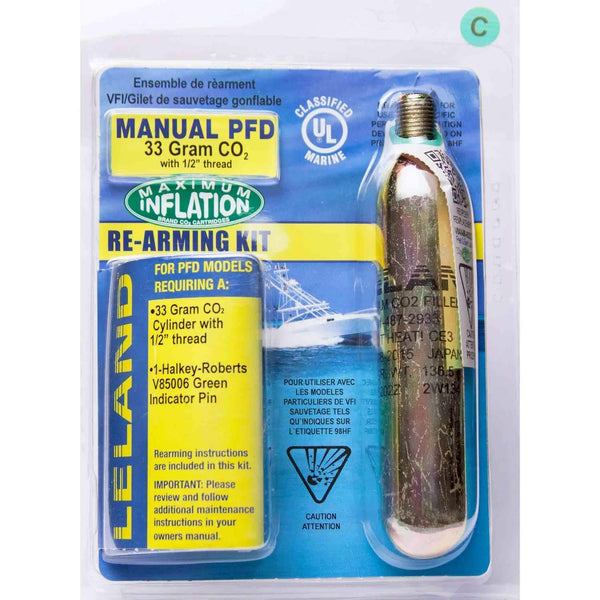 Inflatable PFD Manual Rearming Kit 33 g. 1/2" Thread